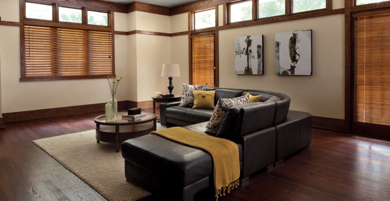 Chicago hardwood floor and blinds